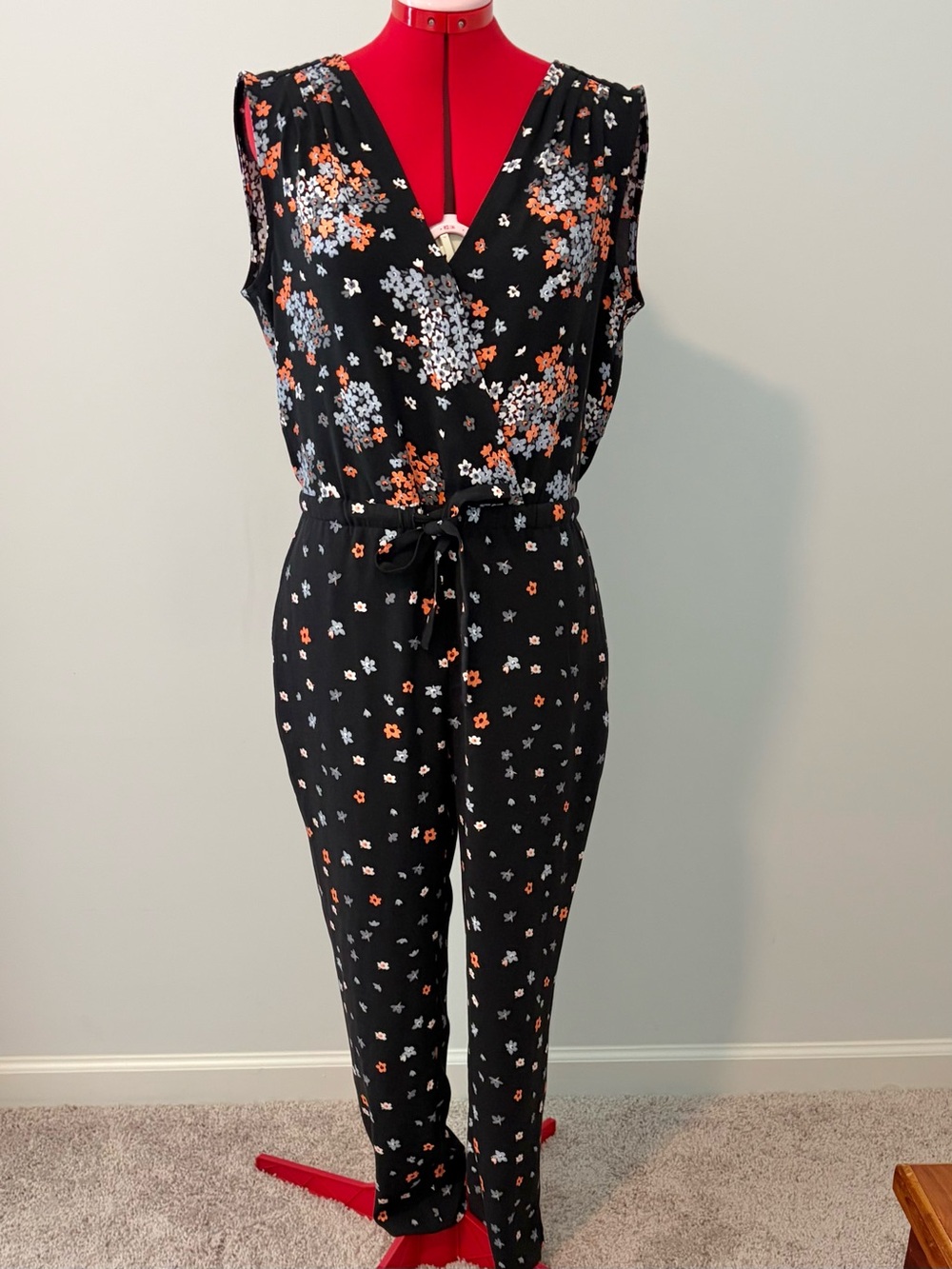LOFT Floral Jumpsuit